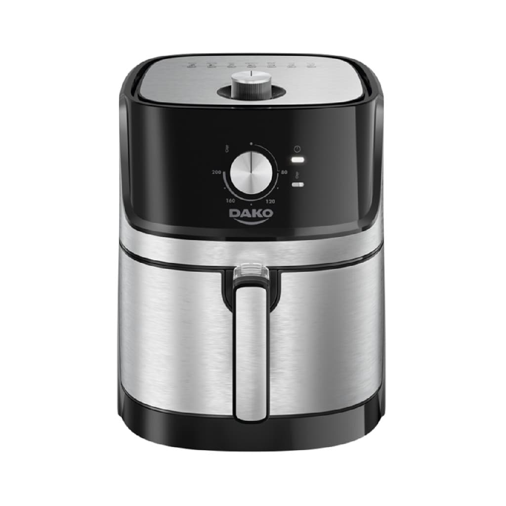 Air Fryer Dako 5L 1700W 110V Inox Fritadeira Elétrica Sem Óleo Antiaderente Silenciosa