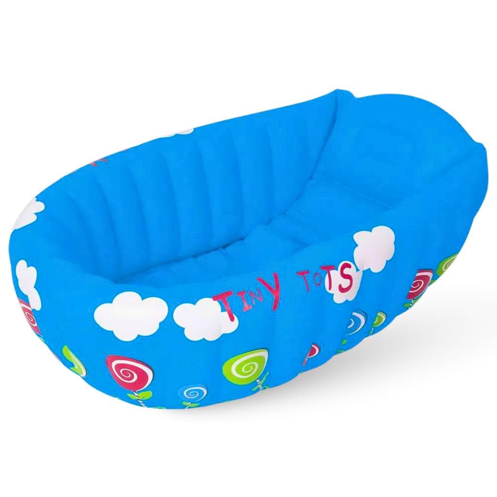 Banheira Dobravel Inflavel Viagem Bebe Banho C/ Indicador De Temperatura Mor Menina Menino