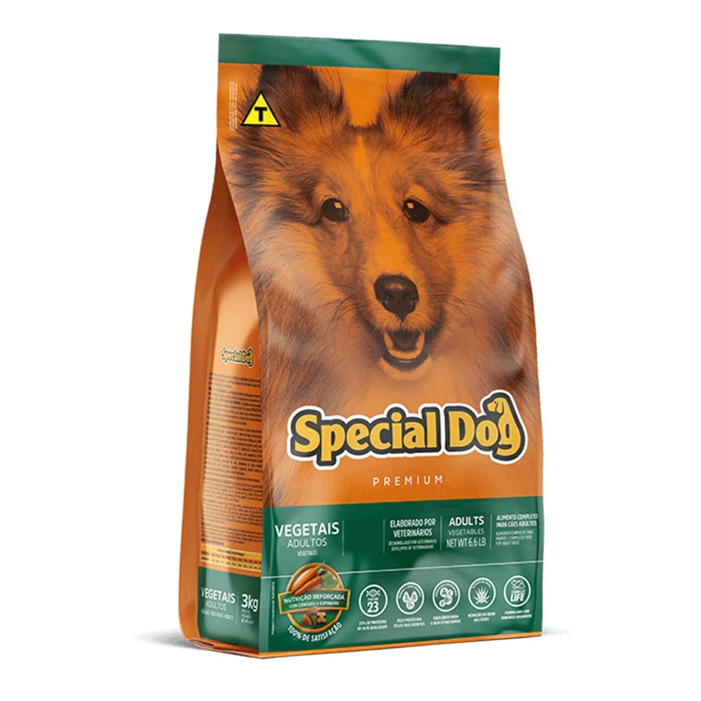 Ração Cães Special Dog Adultos Vegetais 3kg