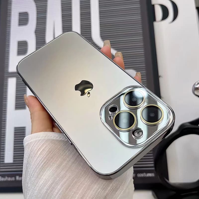 AG Capa De Vidro Fosca Para PC IPhone 15 14 13 12 11 16 17ProMax Com Proteção De Lente Traseira
