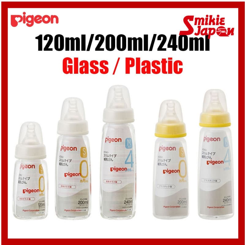 Pigeon Slim Tipo Mamadeiras Vidro E Plástico 120ml/200ml/240ml