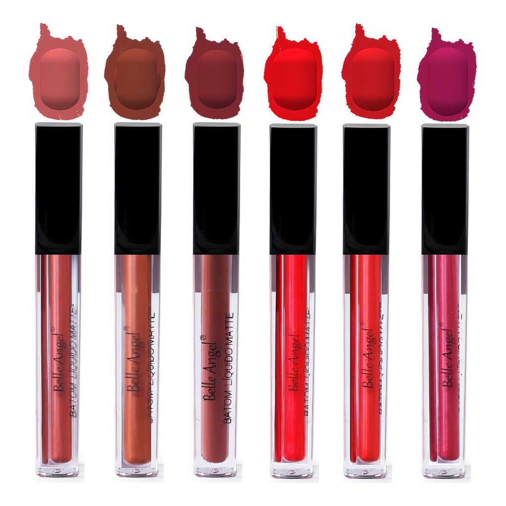 6 Batom Liquido Matte B058 B -belle Angel Atacado J