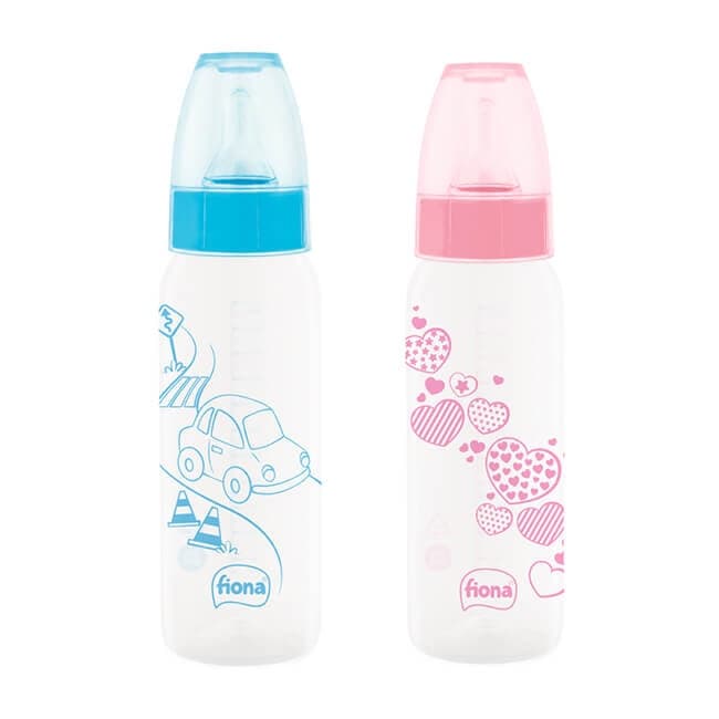Mamadeira Clássica Bico Universal / Ortodôntico 240 Ml Fiona