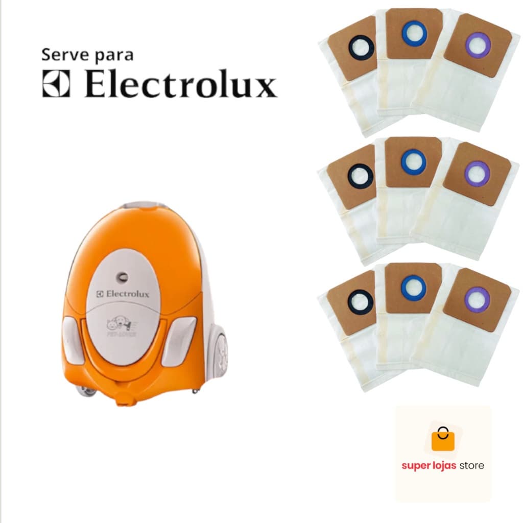 Saco Aspirador de Pó Electrolux Pet Lover Com 9 Unidades Saco Aspirador de Pó Electrolux Listo