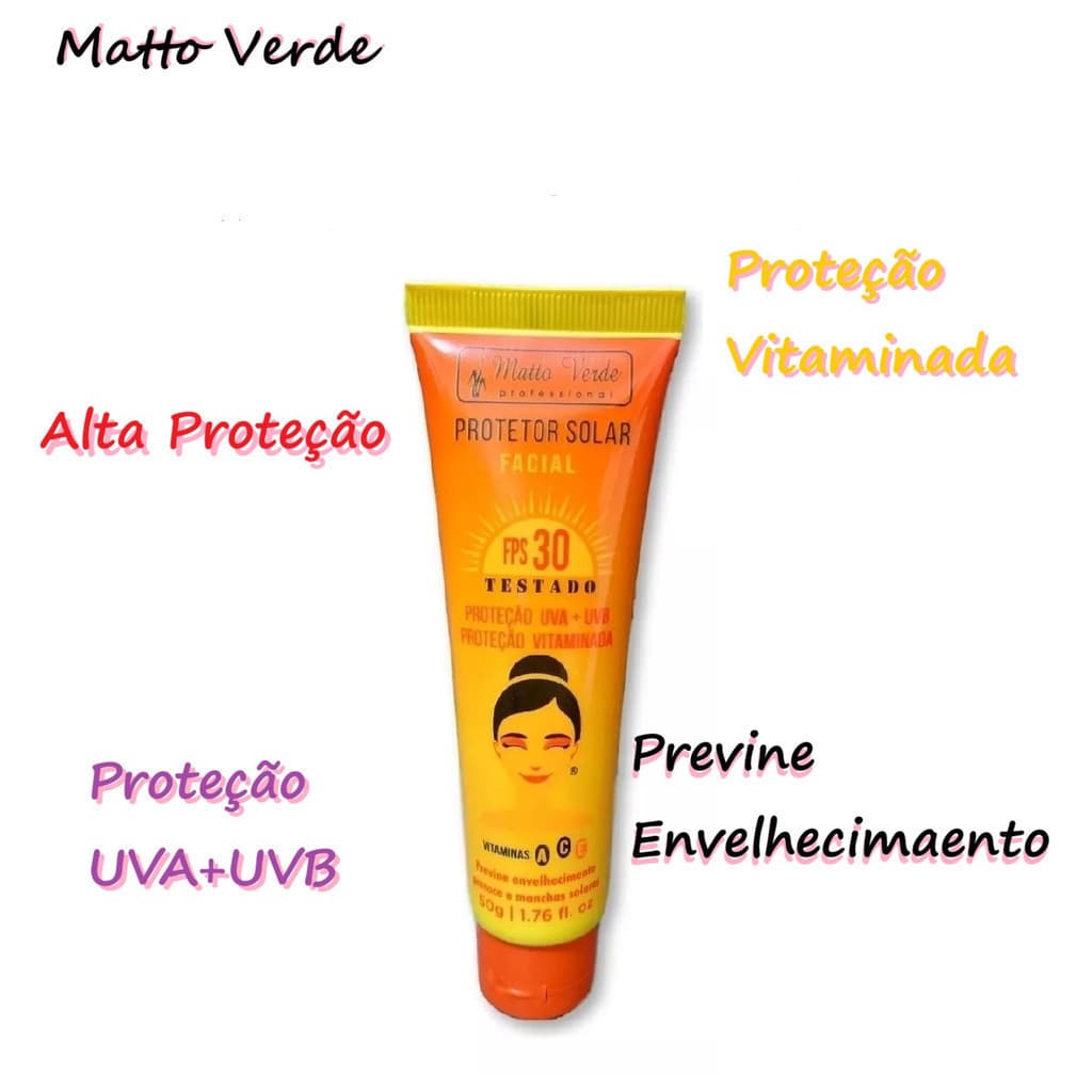Kit  Protetor Solar Facial 30fps +vitamina A,c,e