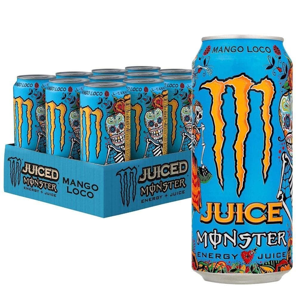 Energético Monster Juice  Mango Loco Pack 6 Latas 473ml