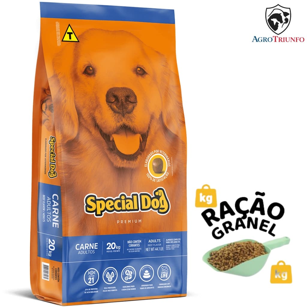 Ração a Granel para cães Special Dog Carne Premium 1KG Cachorro ração a Granel