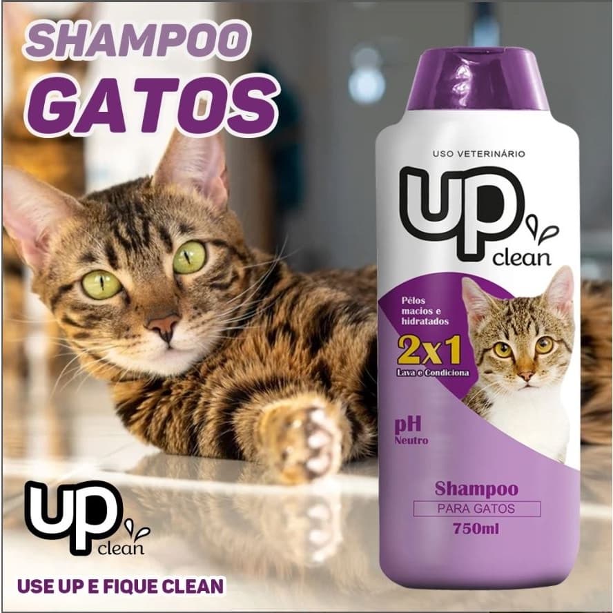Shampoo para Gatos Hidratação 750ml UP Clean