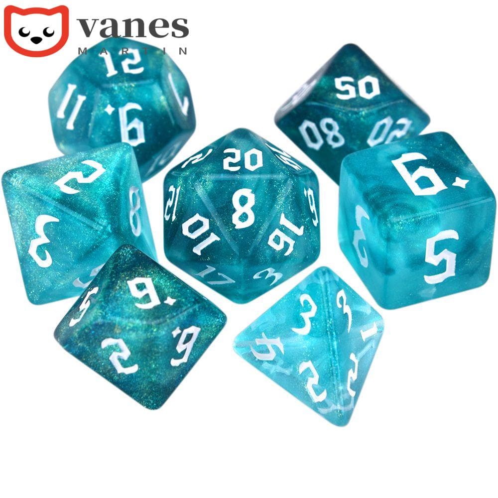 NAESV Iridescente Glitter Poliédrico Dados Entretenimento Jogos De Tabuleiro Festa Em Família Jogando D4 D6 D8 D10 Polié