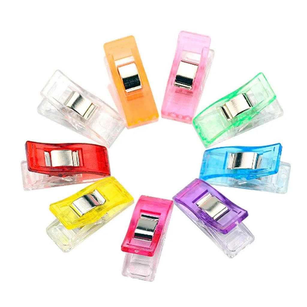 10 Mini Prendedor Tecido Costura Alinhavar Patchwork Coloridos