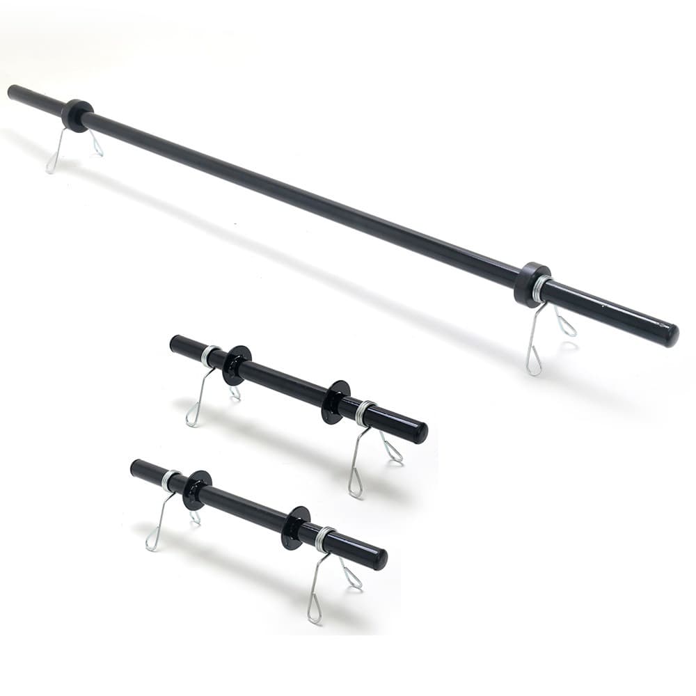 KIT Par De Halter 40cm + Barra Body Pump 1,20m Musculação Treino Funcional Com 6 Presilhas