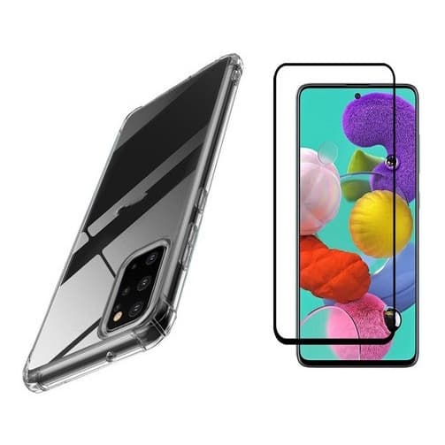 Capa Case Capinha Anti Impacto Para Galaxy A71 + Película 3D Vidro Temperado