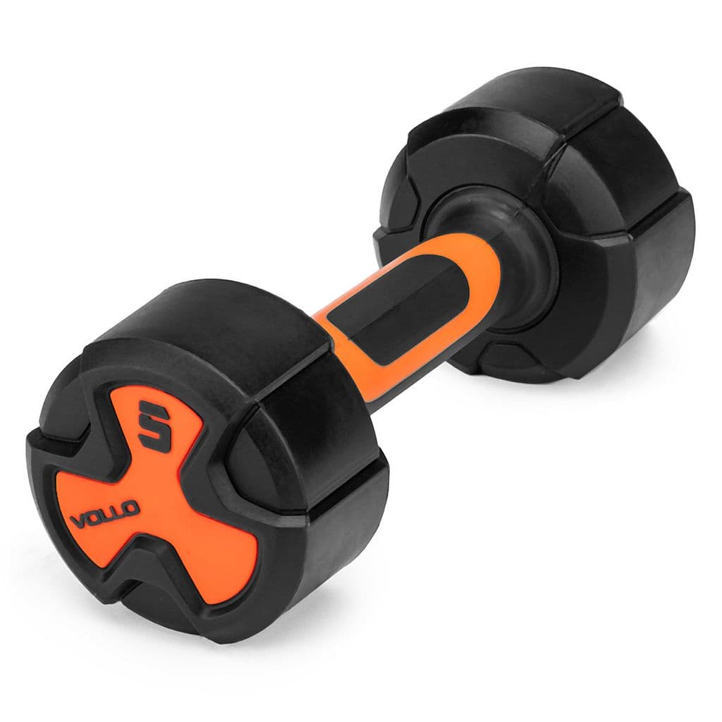 Halter 5kg Antiderrapante Hexagonal Studio Vollo Peso Academia Musculação Treino Anti-Rolagem
