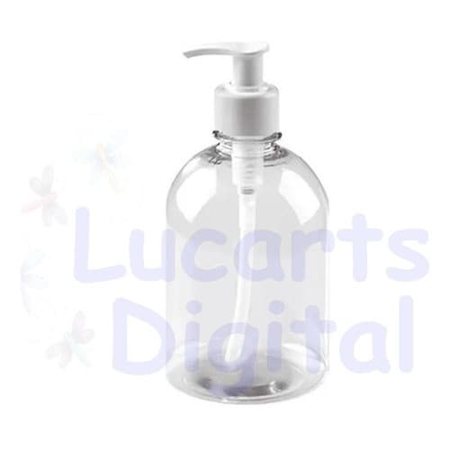 10 Frascos 200 Ml Hidratante Shampoo Álcool Gel Válvula Pump