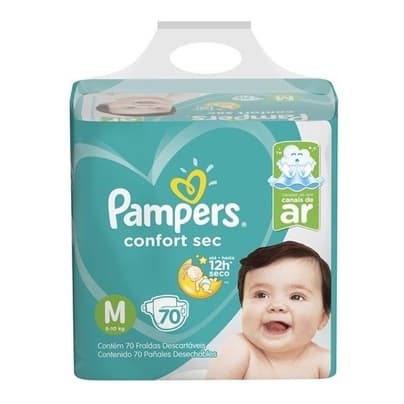 Fralda M Pampers Confort Sec 70 Unidades