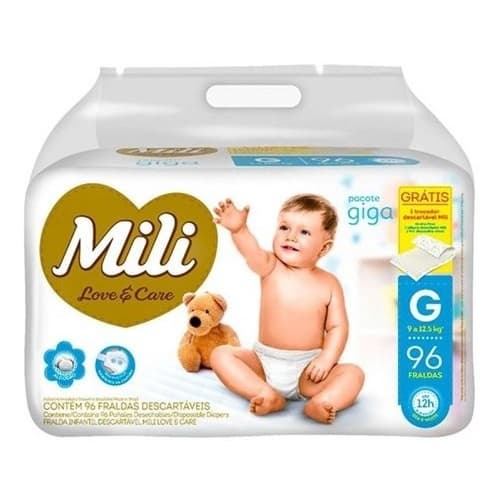 Fralda Infantil Mili G 96 Fraldas