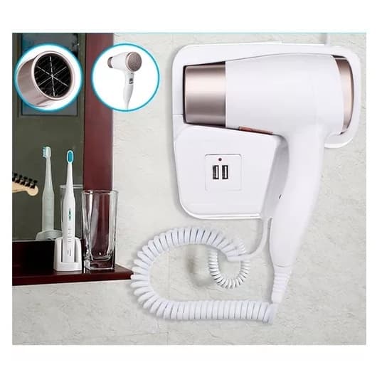 1600w profissional secador de cabelo do salão de beleza hotel fixado na parede 110v ar frio e quente