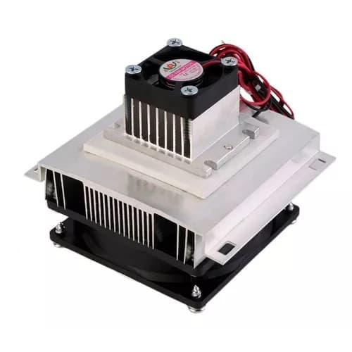 Duplo Dissipador De Alumínio Com Cooler E Pastilha Peltier 5.8A Potência 72W Potência Refrigeração