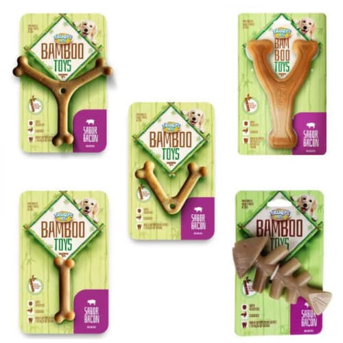 Brinquedo para Cães Osso Bamboo Sabor Bacon Truqys - Diversos Tamanhos