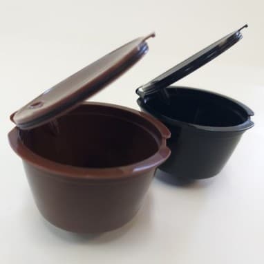 10un Cápsula Dg Carregável Reutilizável P/ Máquina Café Expresso Compatível Com Dolce Gusto - Cor Preto