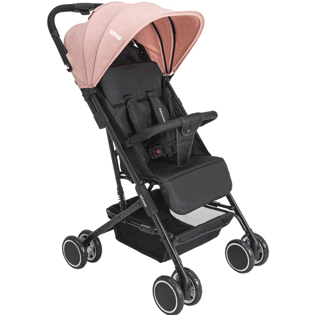 Carrinho de Bebe Berço Passeio Compacto Kiddo - Mascote Rosa