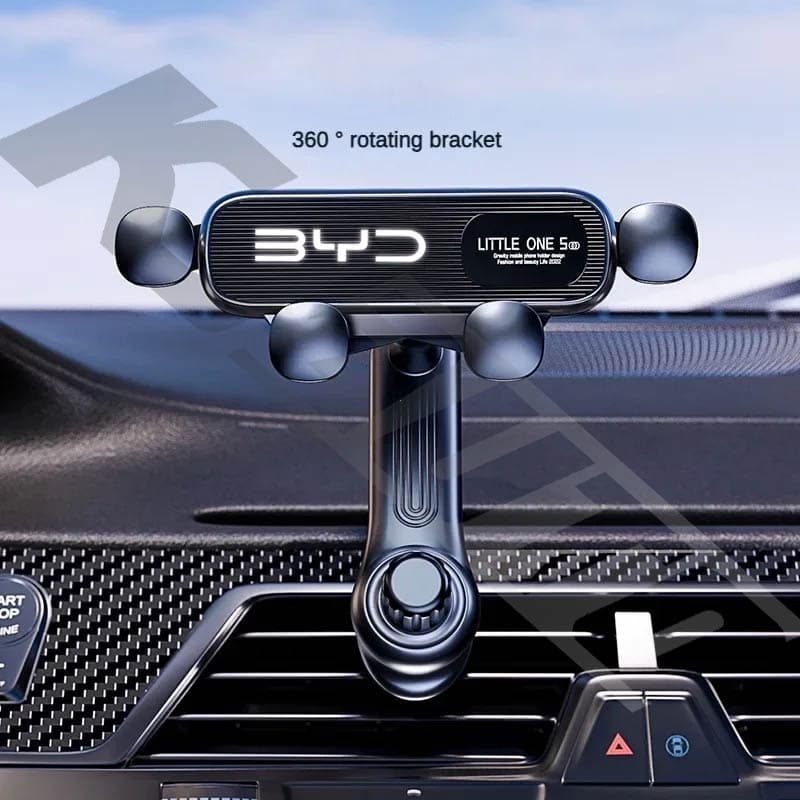 BYD Saídas De Ar Para Carro Suporte Celular Ventiladores Condicionado 360 ° De Gravidade De Rotação Atto 2 3 Golfinho E6