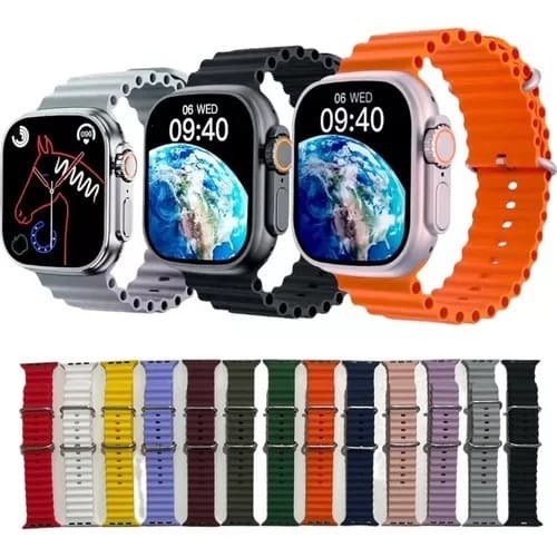 Pulseira Relógio Inteligente E Smartwatch Silicone Variadas