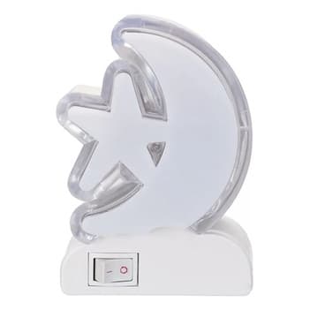 Mini Abajur De Tomada Mini Luminária Led Lua Estrela Bivolt Para Decoração Luz Led Quarto Infantil