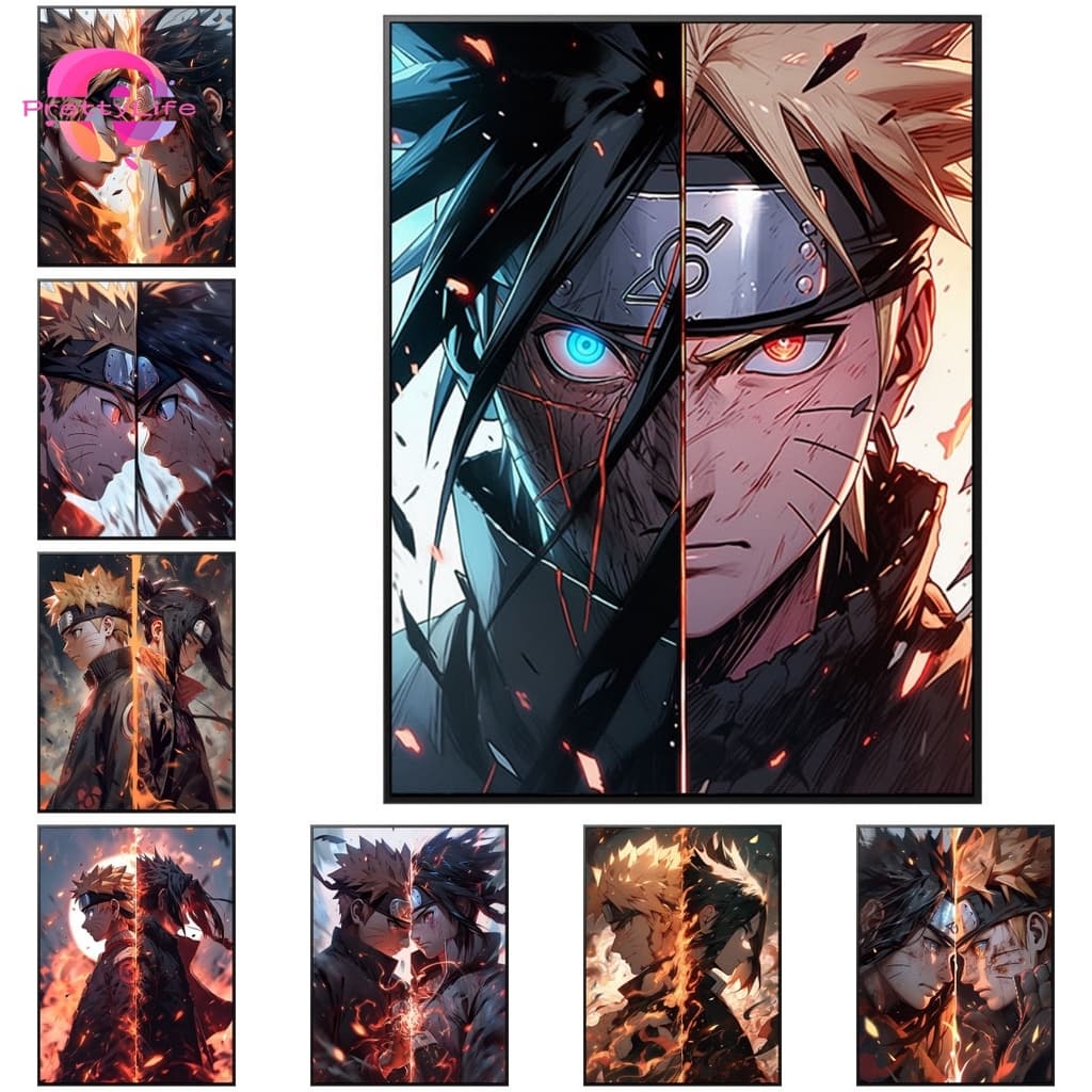Prosperityusplnaruto Anime Japonês 5d Diy Kit De Pinturas De Diamante Bordado Uzumaki Susanoo Kakashi Arte Ponto Cruz De