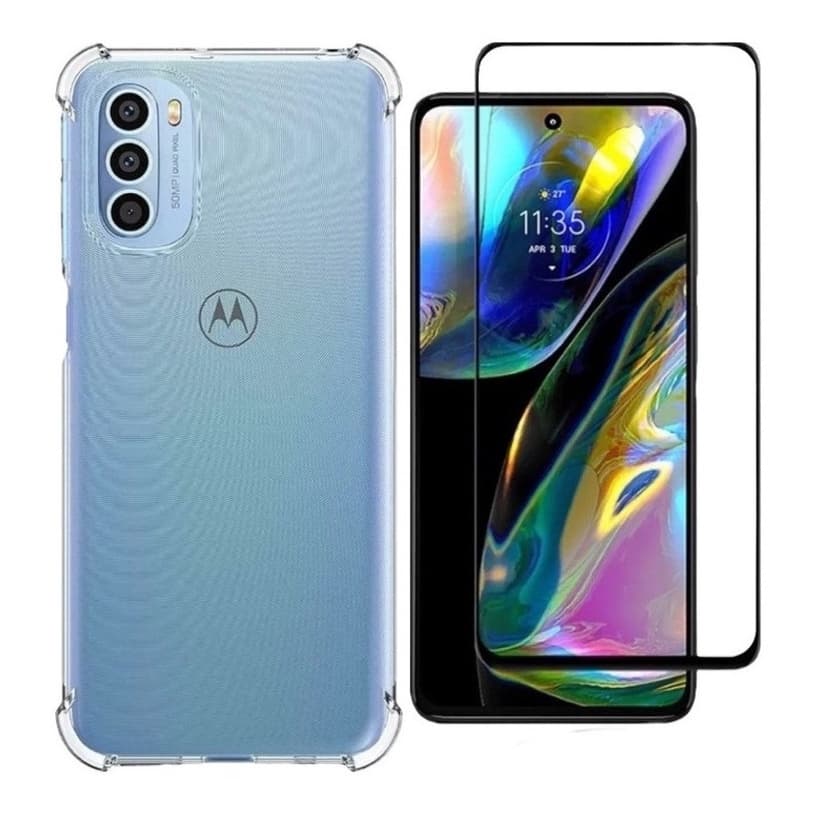 Capa Case Capinha Para Moto G52 G82 + Película 3D Vidro Temperado