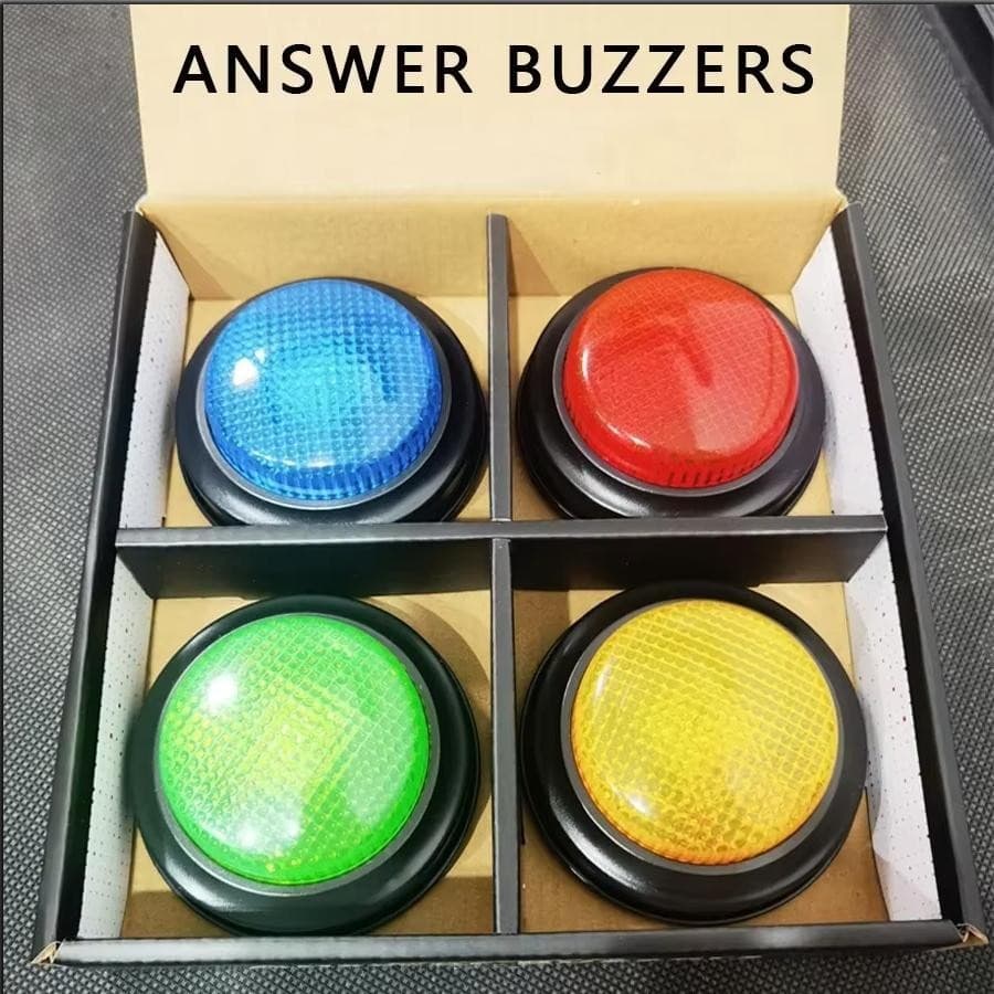 Botão De Campainha Família Jogo Interativo Quiz Luz Buzzer Iluminado Temporizador condekph