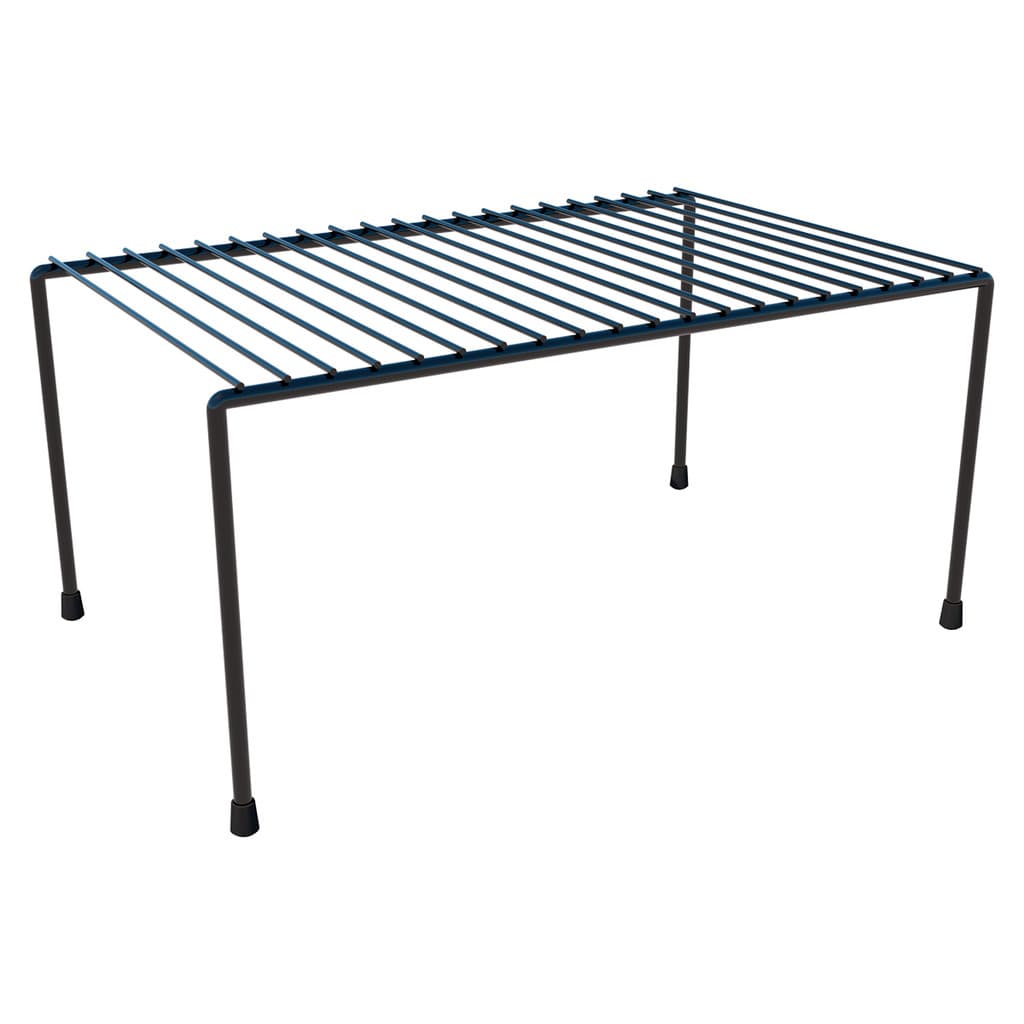 Prateleira Organizadora Média 32cm Organizador Multiuso Aramado Para Armários Bancada Copos Pratos Cozinha Banheiro