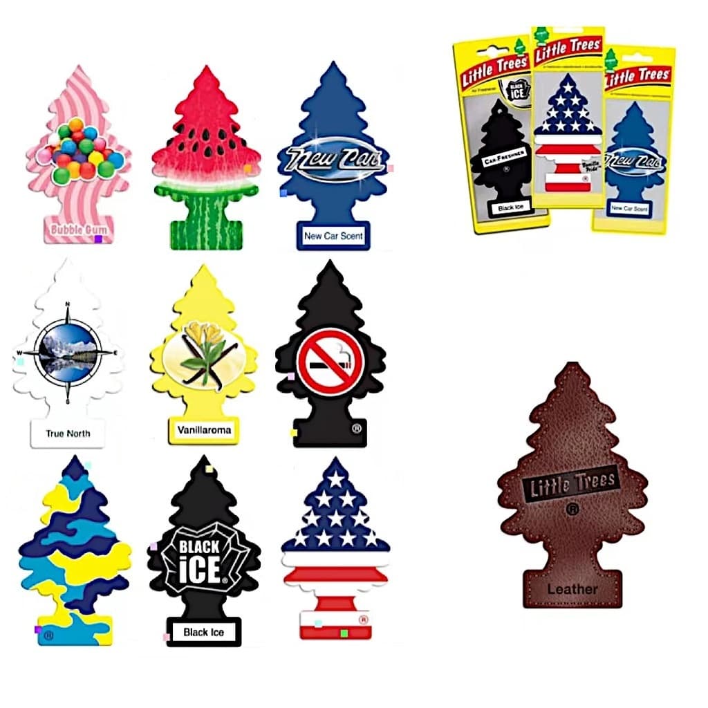 KIT 3 Aromatizante Little Trees Diversos Aromas Cheirinho Carro e Ambiente