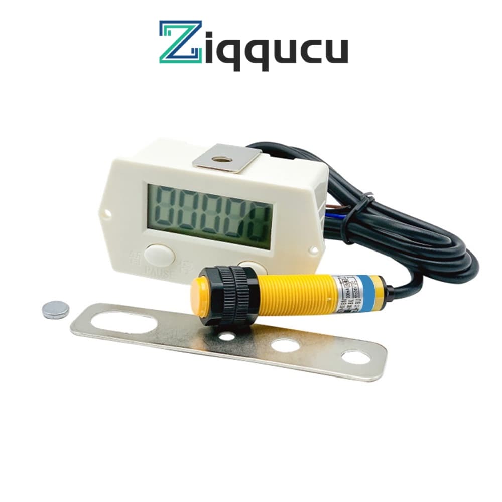 Ziqqqucu Contador Eletrônico De Display Digital De Proximidade Industrial De Sensor Magnético De Punção Automático De Indução