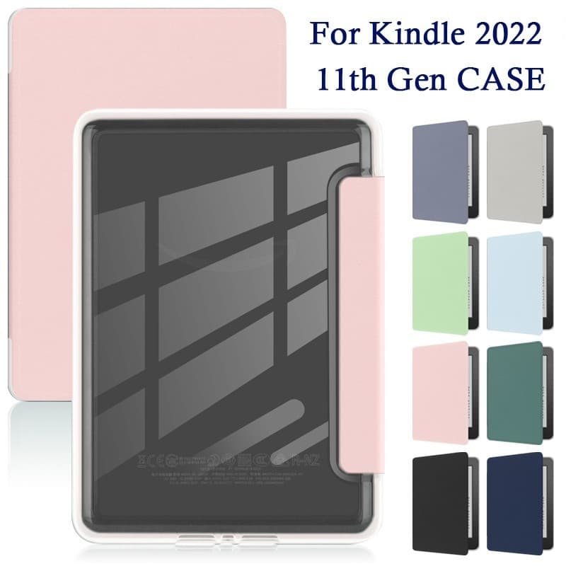 W.BILL Capa de acrílico Kindle para Kindle de 11ª geração (C2V2L3  2022) /12ª geração（RS23CV 2024）6 polegadas