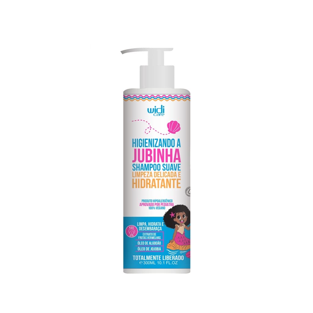 Higienizando a Jubinha Shampoo Suave Limpeza Delicada e Hidratante 300ml - Widi Care