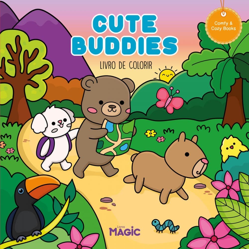 Livro De Colorir Tik Tok 24 Desenhos Cute Buddies Folha 150 Gm²