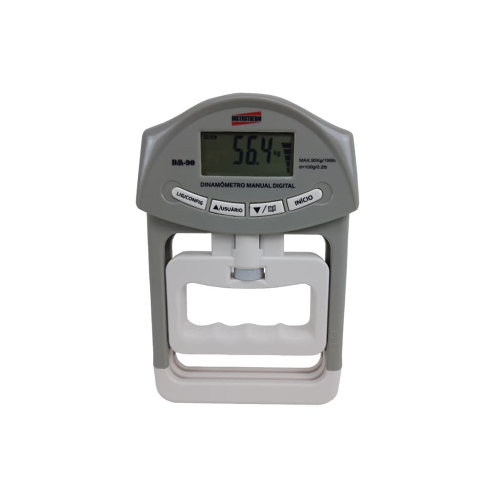 Dinamômetro Digital Faixa 0 A 90Kg Manual Graduação 0.1Kg Mão Dm-90 Portátil Instrutherm