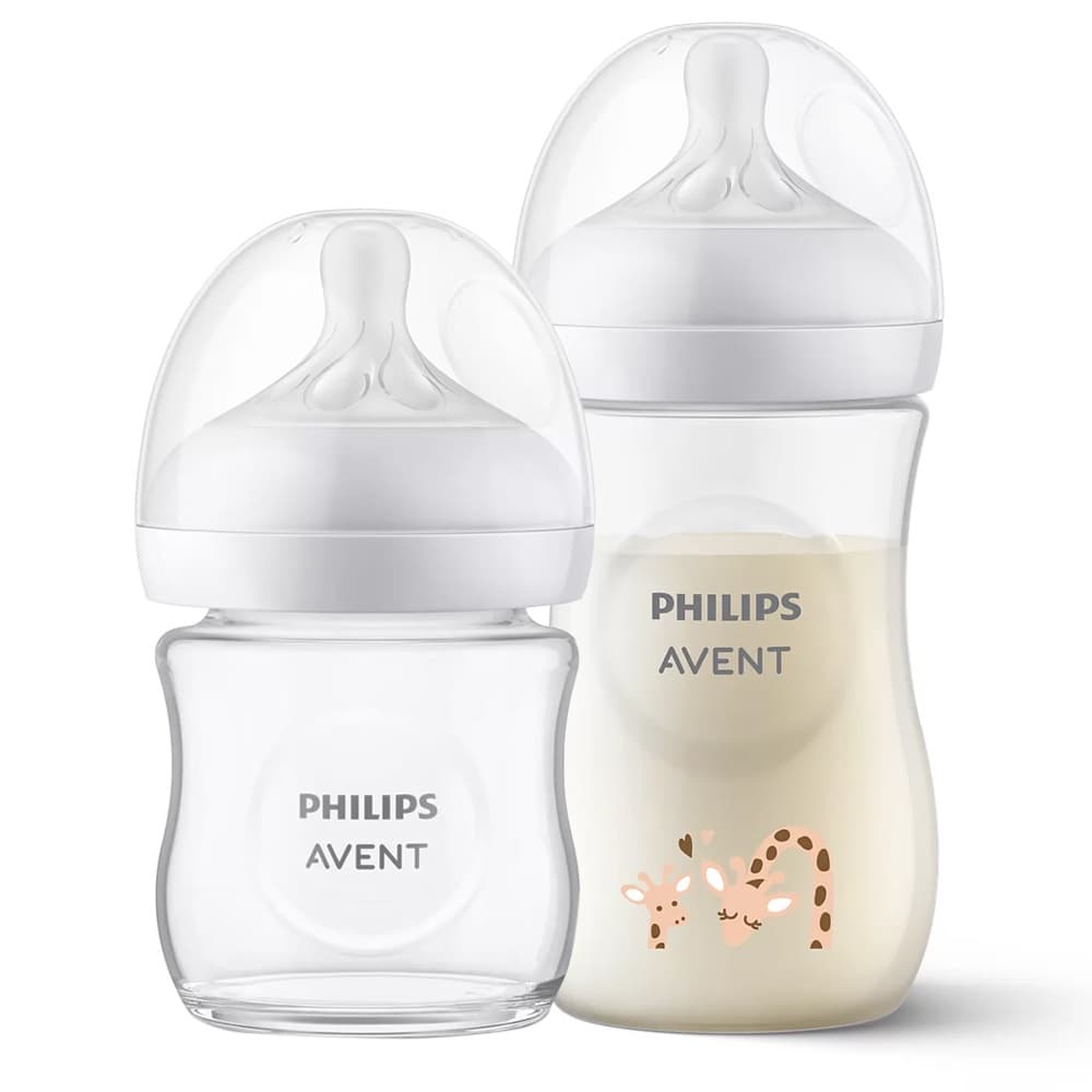 Kit Mamadeiras Pétala 3.0 Avent Bebê 125/260ml Girafa Philips