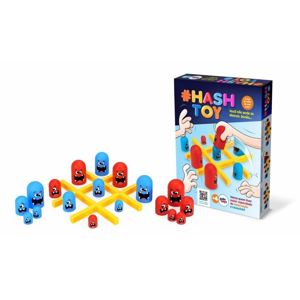Jogo da Velha Hash Toy  - Jogo Pedagógico para toda familia