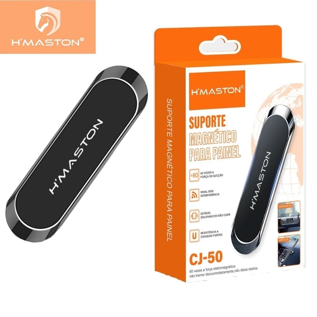 H'maston CJ-50 Suporte Celular Carro Veicular Magnético Para Universal 360°