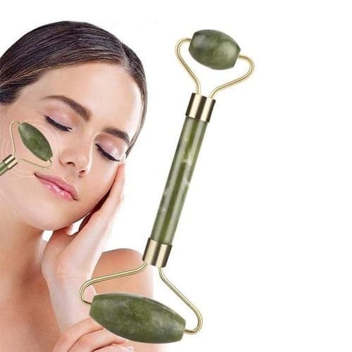 2un Rolo Pedra de Jade Anti Idade Anti Rugas Pedra Original Massageador Facial Skin Care