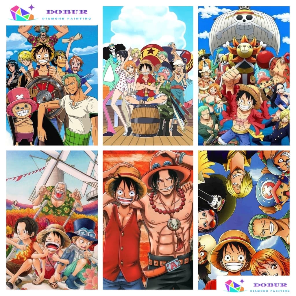 DOBUR | Pintura Diamante Conjunto  Pintura Com Diamante 5D Furadeira Redonda/Quadrada De Uma Peça Anime DIY Full Drill K