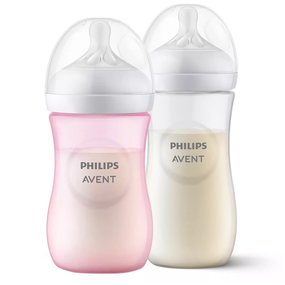 Kit Mamadeira Philips Avent Pétala 3.0 Rosa 260/330ml Bebê