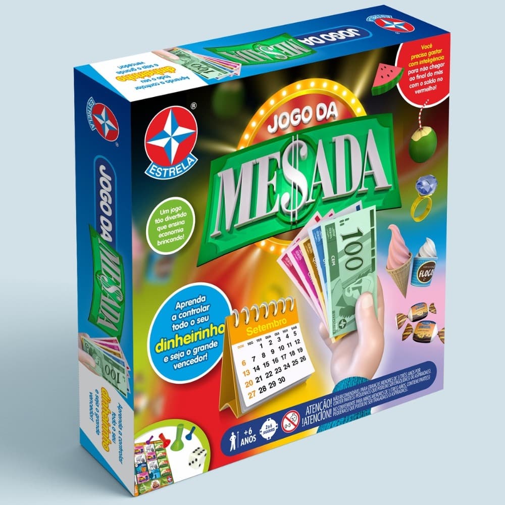 JOGO DA MESADA ESTRELA BRINQUEDO TABULEIRO DINHEIRO DIVERSÃO FAMÍLIA CRIANÇAS NOTAS EMPREENDIMENTOS