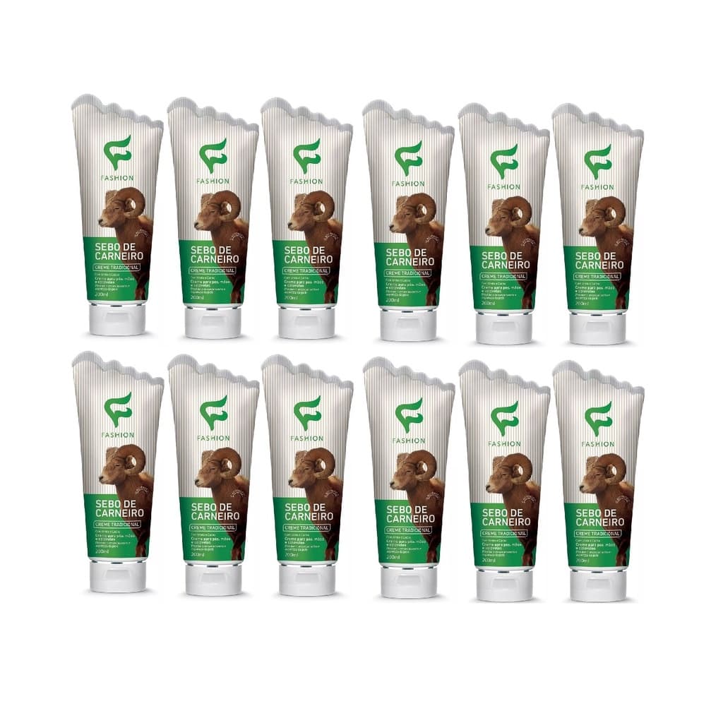Fashion Sebo De Carneiro Tradicional Kit 12 Unidades 200ml