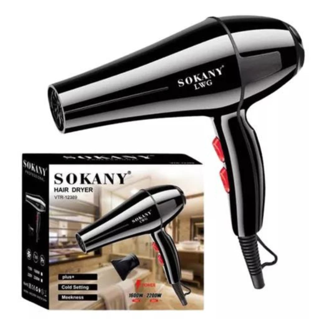 Secador De Cabelo Sokany 1600W - Profissional Modelador 110V