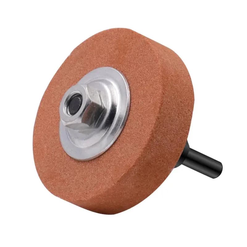 Rebolo Afiador de Lâminas e Facas c/ adaptador P/ Furadeiras e Parafusadeiras 75mm.