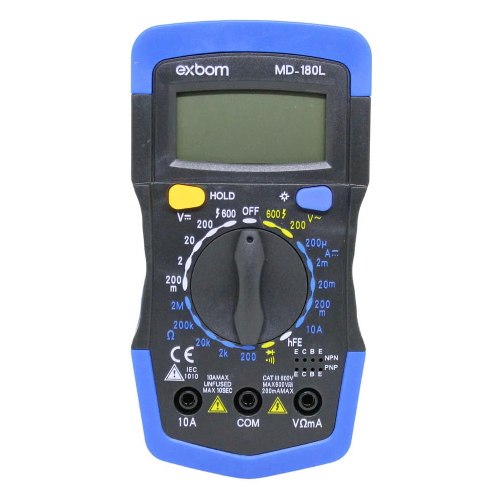 Multímetro Digital Exbom MD-180L