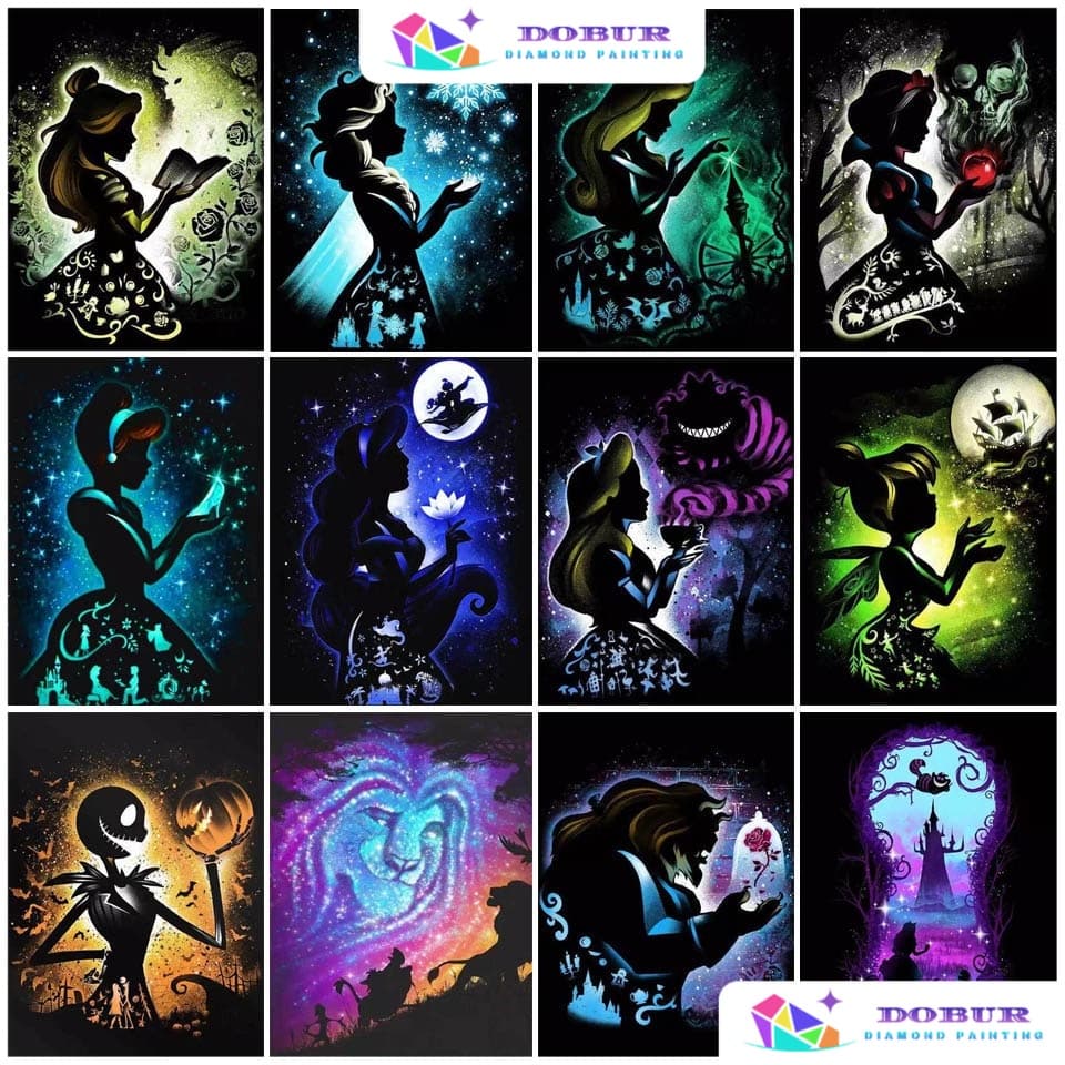 DOBUR | Pintura Diamante 5D Pintura de Diamante Kits De Pintura Com Diamante Para Adultos Disney5D Decoração Diamond Pai